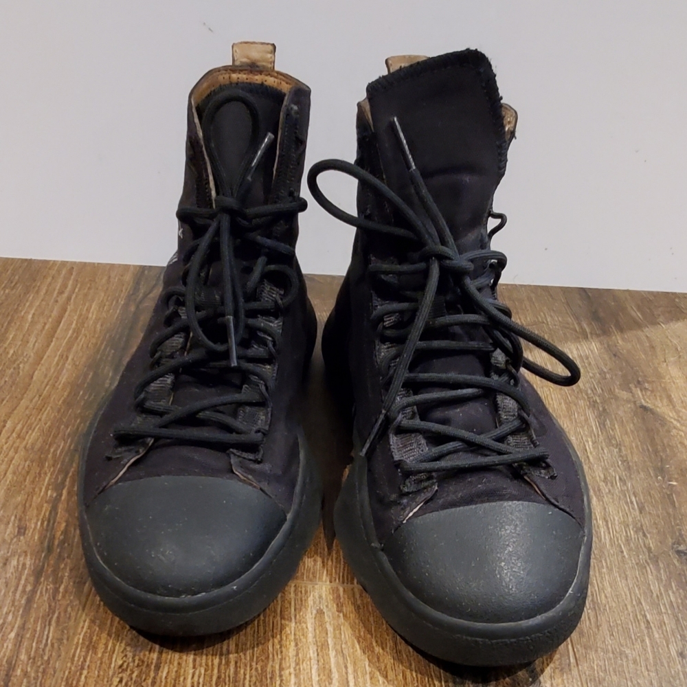 Y3 Bashyo Yohi Yamamoto black canvas high-tops